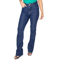 Calça Jeans Feminina Max Denim Country Flare Azul