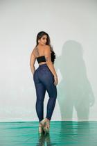 Calça Jeans Feminina Modeladora Curva dos Sonhos Térmica Destroyed Mamacita