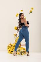 Calça Jeans Feminina Modeladora Fantástica Marmorizada Mamacita