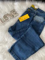 Calça jeans feminina,Modelo mom cortada na cintura