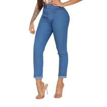 Calça Jeans Feminina Mom Biotipo Moda Cintura Media Premium Original Calça Jeans Feminina Mom Biotipo Moda Cintura Media Premium Original