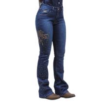 Calça Jeans Feminina Pedraria Asas Os Vaqueiros 36383