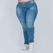 Calça Jeans Feminina Plus Size BK480253- - Bokker