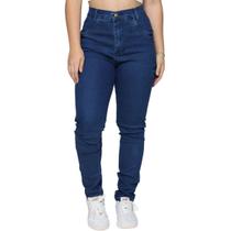 Calça Jeans Feminina Plus Size Cigarrete Levanta Bumbum Skinny Cintura Alta Elastano