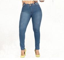 Calça Jeans Feminina Plus Size Hot Pants Levanta Bumbum