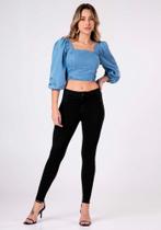 Calça jeans feminina preta fit for me lunender 20557 Calça jeans feminina preta fit for me lunender 20557