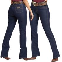 Calça Jeans Feminina Pura Raça Country Amaciado - Ref: 070001000005 Calça Jeans Feminina Pura Raça Country Amaciado - Ref: 070001000005