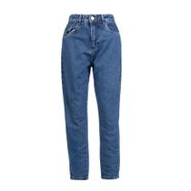 Calça Jeans Feminina Sawary Mom Azul Calça Jeans Feminina Sawary Mom Azul