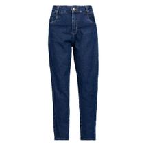 Calça Jeans Feminina Sawary Mom Clássica Azul Escuro Calça Jeans Feminina Sawary Mom Clássica Azul Escuro