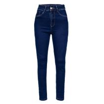 Calça Jeans Feminina Sawary Plush Up Azul Escuro Calça Jeans Feminina Sawary Plush Up Azul Escuro