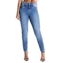 Calça Jeans Feminina Sawary Push Up Azul Escuro