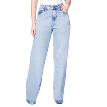 Calça Jeans Feminina Sawary Wide Leg Azul Claro