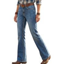 Calça Jeans Feminina Self Western CBT05 Rock Cor:Jeans ClaroTamanho:46 Calça Jeans Feminina Self Western CBT05 Rock Cor:Jeans ClaroTamanho:46