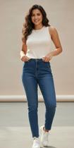 Calça jeans feminina skinny Alta elasticidade cintura alta