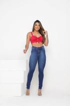 Calça jeans feminina skinny Alta elasticidade cintura alta Calça jeans feminina skinny Alta elasticidade cintura alta