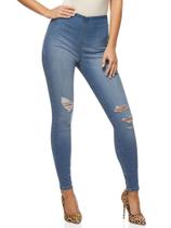 Calça jeans feminina skinny alta Calça jeans feminina skinny alta