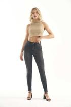 Calça Jeans Feminina Skinny Black Cintura Média