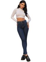 Calça Jeans Feminina Skinny c/ Cinto-Lycra+LD1067
