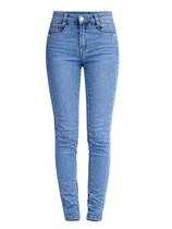 Calça Jeans Feminina Skinny Cintura Alta Ajuste Perfeito Confortável