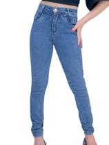 Calça Jeans Feminina Skinny Cintura Alta Ajuste Perfeito Confortável
