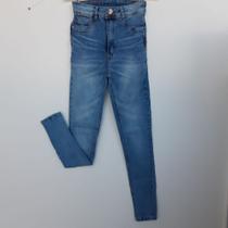 Calça jeans feminina skinny cintura alta com lycra-Sol
