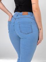 Calça Jeans Feminina Skinny Cintura Alta Levanta Bumbum Com Lycra - 42 Calça Jeans Feminina Skinny Cintura Alta Levanta Bumbum Com Lycra - 42