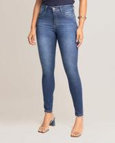 Calça Jeans Feminina Skinny Cintura No Lugar