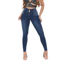 Calça Jeans Feminina Skinny com Elástico na Cintura