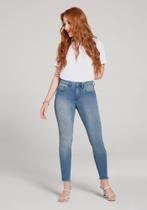 Calça Jeans Feminina Skinny Cropped Lunender