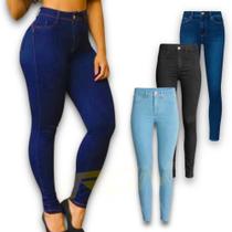 Calça Jeans Feminina Skinny Elastano Casual Slim Sport 452