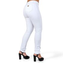 Calça Jeans Feminina Skinny Levanta Bumbum com Lycra Elastano Cintura Alta