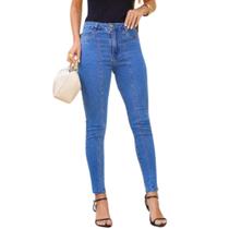 Calça Jeans Feminina Skinny Lumini Recorte Priscila 1341