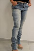 Calça Jeans Feminina Skinny Maria Valentina com Puídos