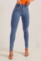 Calça jeans feminina skinny média cigarrete - Denim Zero