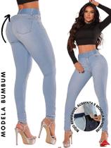 Calça Jeans Feminina Skinny Modela Empina Levanta Bumbum Com cinto - Divas Denim