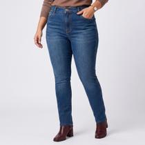Calça Jeans Feminina Skinny Plus Size Azul Escuro Calça Jeans Feminina Skinny Plus Size Azul Escuro