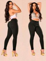 Calça jeans feminina skinny preta wissam jeans