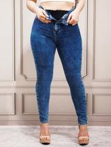 Calça Jeans Feminina Super Lipo Com Cinta Modeladora