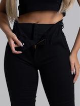 Calça Jeans Feminina Super Lipo Skinny Cintura Alta Modelagem Levanta Bumbum