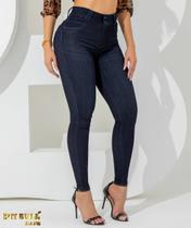Calça Jeans Feminina Super Skinny Azul Escura Pit Bull Jeans Original