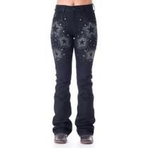 Calça Jeans Feminina Texas Farm - Starligth - Pdf027 - Preto