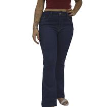 Calça Jeans Feminina Tratto Jeans Flare Desfiada
