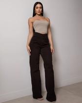 Calça Jeans Feminina Wide Leg Brown Exclusiva