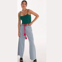 Calça jeans feminina Wide leg