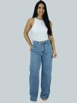Calça Jeans Feminina Wide Leg Marmorizada Premium Sem Lycra Pantalona Boca Larga Elegante Sofisticada Calça Jeans Feminina Wide Leg Marmorizada Premium Sem Lycra Pantalona Boca Larga Elegante Sofisticada