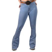 Calça Jeans Feminino Delavê Silver Shine Moda Country Brilhos Pratas Alta Flare Texas Ranch Jeans Calça Jeans Feminino Delavê Silver Shine Moda Country Brilhos Pratas Alta Flare Texas Ranch Jeans