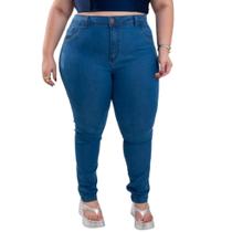 Calça Jeans Feminino Plus Size 48-64 com Elastano Modelo Curve - Karha Jeans Calça Jeans Feminino Plus Size 48-64 com Elastano Modelo Curve - Karha Jeans