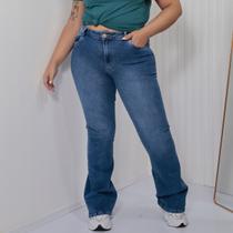 Calça Jeans Flare Barra Normal Curvy Feminina Revanche Vesuna