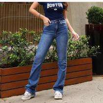 Calça Jeans Flare Barra Normal Feminino Revanche Sopianas