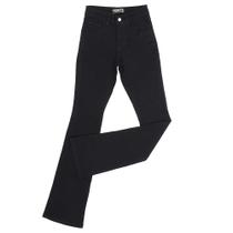 Calça Jeans Flare Feminina Sarja Preta Dock's 23919 Calça Jeans Flare Feminina Sarja Preta Dock's 23919